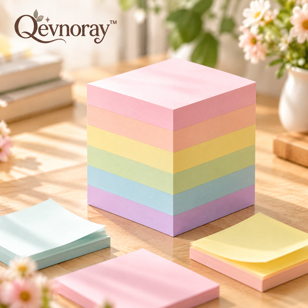 Qevnoray™ Pastel Memo Cube Collection