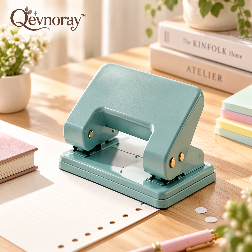 Qevnoray™ Sage Desktop Two-Hole Punch
