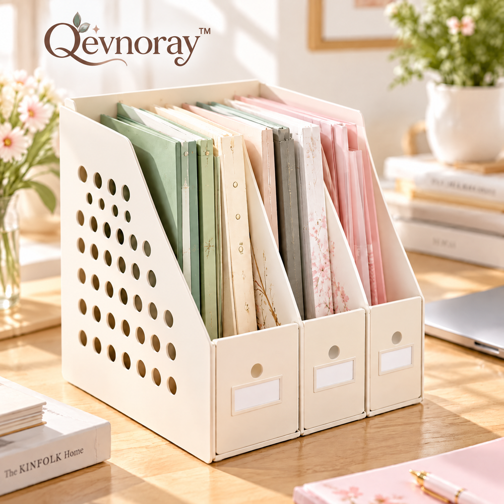 Qevnoray™ Modular Desktop File Organizer