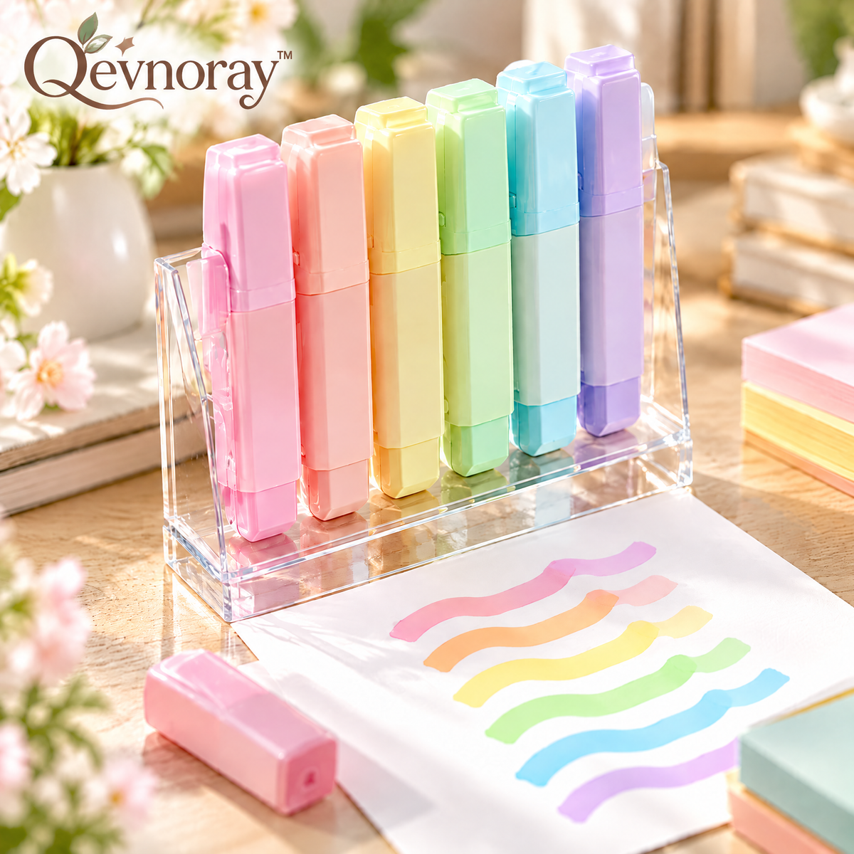 Qevnoray™ Soft Pastel Highlighter Set