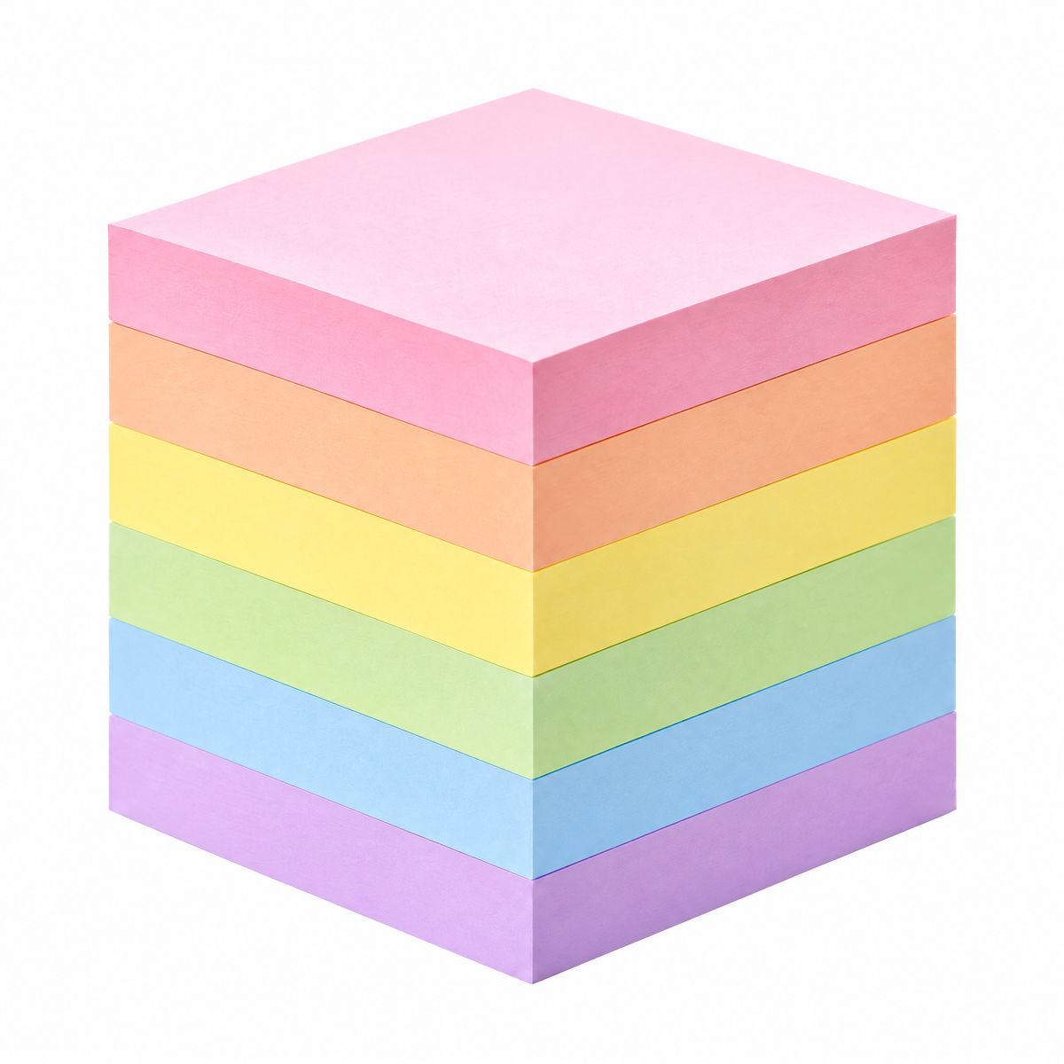 Qevnoray™ Pastel Memo Cube Collection